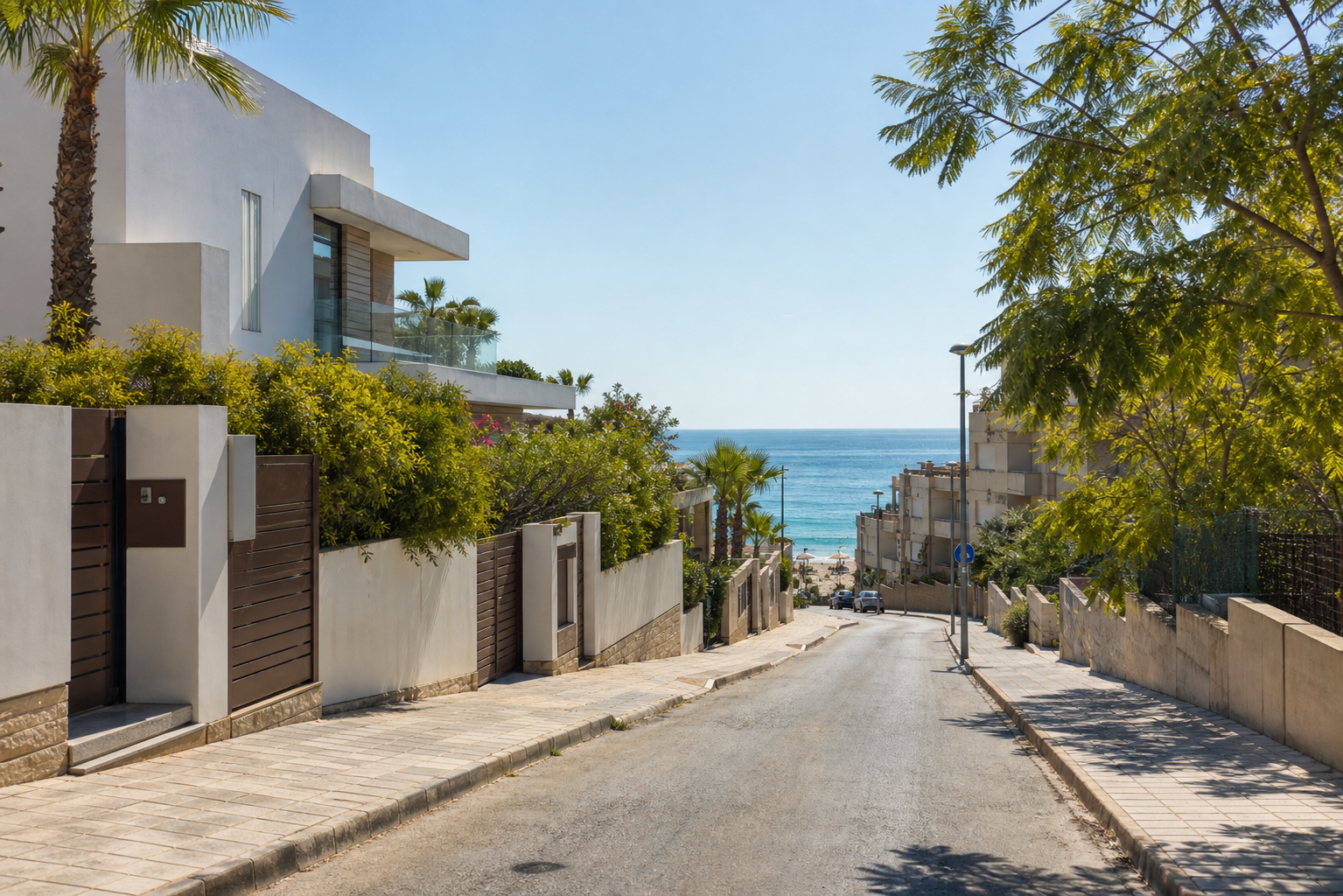 Дорога от дома к морю на Costa Blanca